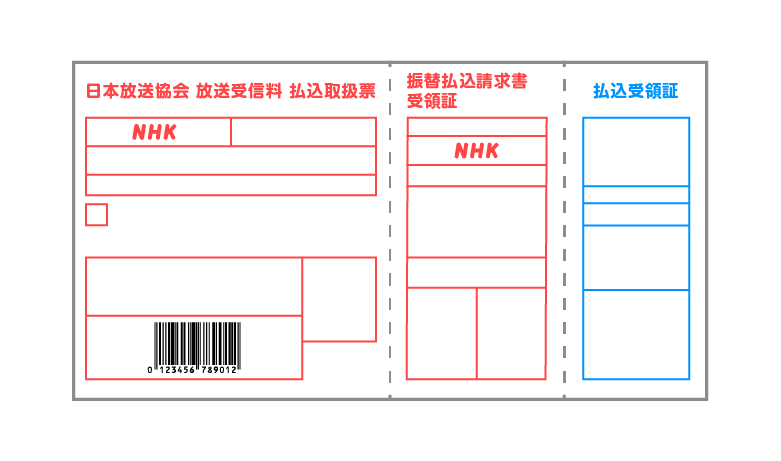 払込用紙のサンプル画像