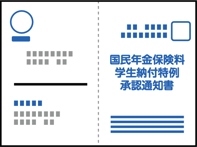 国民年金保険料学生納付特例承認通知書