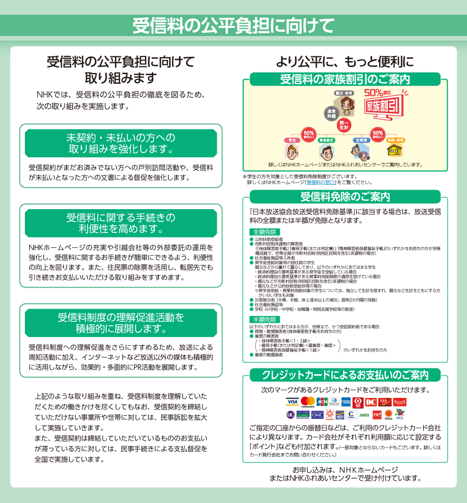 受信料だからできることがたくさんあります